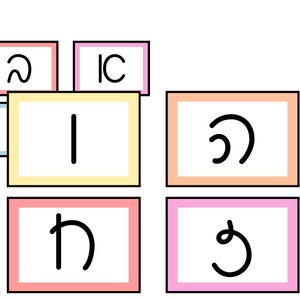 May include: Five colorful squares with black letters inside. The squares are arranged in a grid pattern. The letters are "I", "C", "כ", "ק", and "ר".