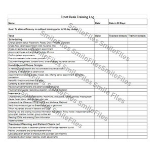 Lista kontrolna szkolenia nowych pracowników w recepcji