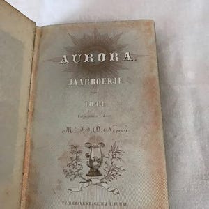 Book Aurora 1844 Dutch Version Author W. Willem