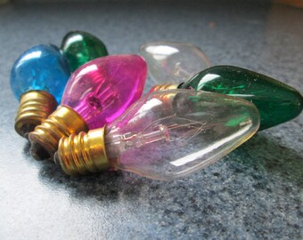 Lot 6 Bulbs Multicolor Nightlight Holiday 120V