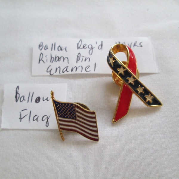 Ballou Patriotic Pins Vintage