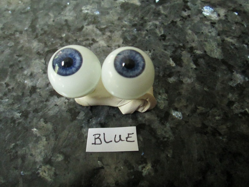 20mm Hazel Green Glastic Realistic Acrylic Doll Eyes