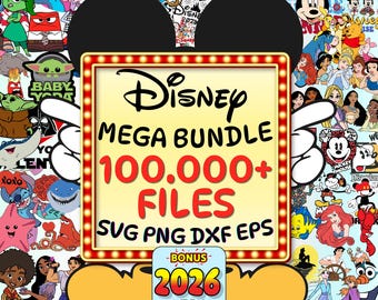 100.000+ FILES Mega Cartoon Svg Bundle, 2026 Family Vacation Ultimate Bundle, Mickey Friends Clipart Set, DIGITAL DOWNLOAD