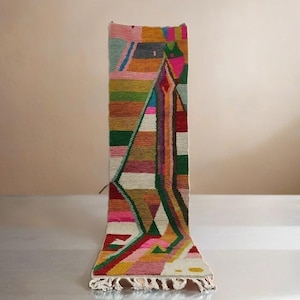 Tapis de couloir coloré, tapis de cuisine, tapis tissé main, tapis bohème, tapis de passage, tapis berbère pour décoration de couloir