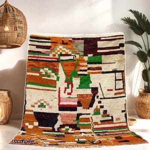 Beni ourain Custom Moroccan rug - Berber Beni ourain rug - Wool area rug - Handmade rug - Moroccan area rug - Morocco rug - tufted rug