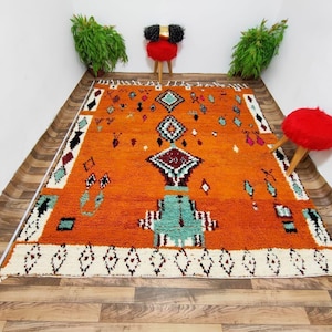 Striped Handmade Shag Rug Living Room Large, Custom Tufted Rug Modern, Beaded Curtain Rug Colorful, Berber Rug 12x15, Unique Rug Hooking