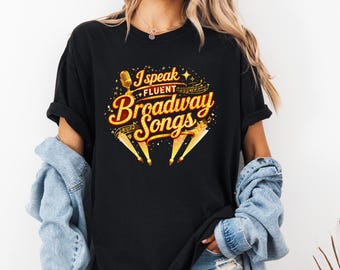 I Speak Broadway Songs Digital Design in PNG for Theater Lovers, SVG Cutting File for Cricut Silhouette, and JPEG Wall Art Gift Musical Fans