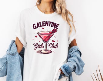 Galentine’s Day, Girls Club Cocktail, Cupid Valentine, Preppy Social Club Design Png, Sublimation Cut File Svg, Digital Download Art Jpeg HD