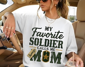 My Favorite Soldier Calls Me Mom PNG, Military Mom Sublimation Design, Proud Soldier Mother Digital Download, Gift File Art Instant Download