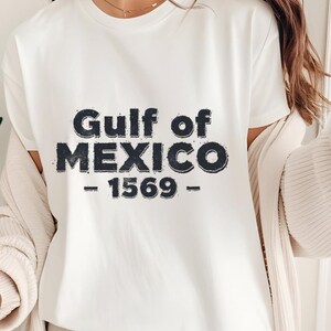 Gulf of Mexico 1569 T-Shirt - Vintage Coastal Tee - Gulf Coast Souvenir Shirt - Beach Vacation Shirt - Nautical Aesthetic Shirt Gift