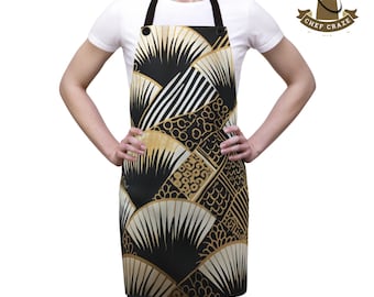 Tablier de chef abstrait, tablier de cuisine, tablier minimaliste pour femme, tablier de cuisine mignon
