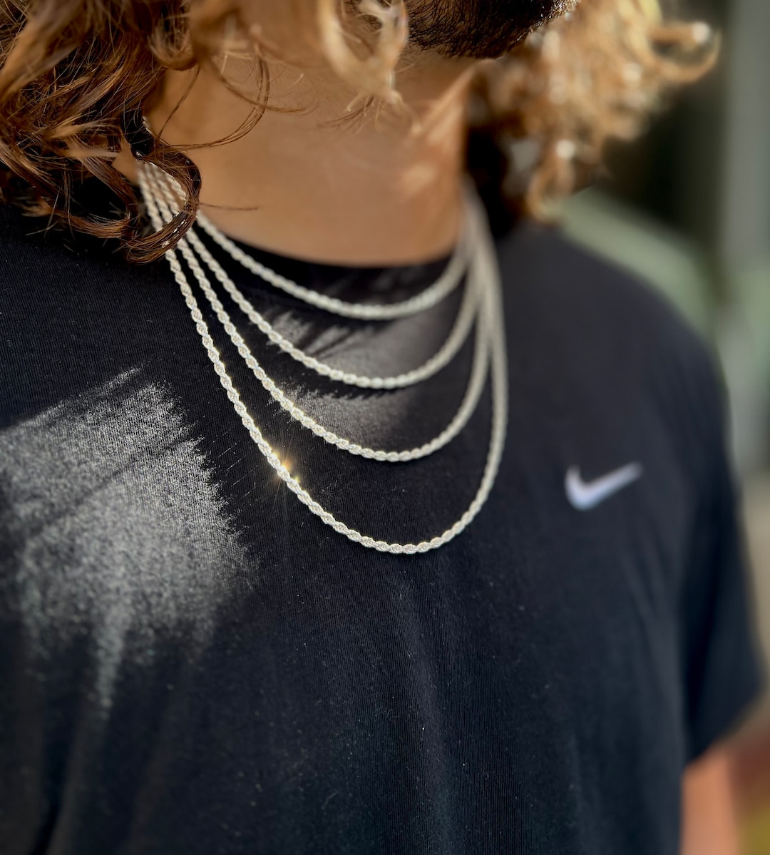 Collana Argento Sterling 925 Collana Cordino Piatto In Argento - Foto 6