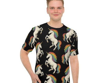 Rainbow Unicorn Pride Shirt: LGBTQ+ All-Over Print Festival Tee