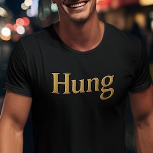 Hung Cheeky Gay Twink TShirt, with Bold Statement Text, Satirical Humor, LGBTQ Pride Vibes for Parties, Parades, or Everyday Wear, Gay Tee