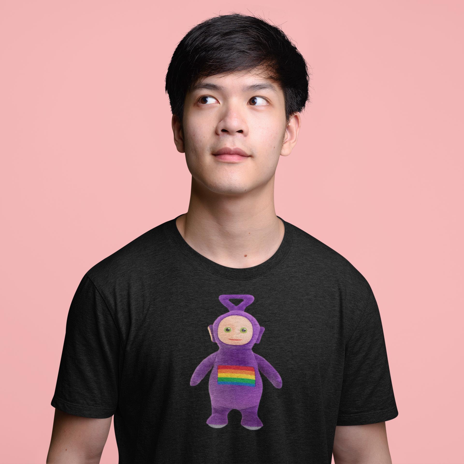 Tシャツ・カットソー LAUGHER Teletubbies Motion Toby T-Shirt Black TE30 Teletubbies Group T-Shirt | Hot Topic