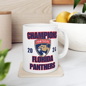 Florida Panther Stanley Cup Mug, Stanley Cup Champs, Panthers Gift, Florida Panthers Gift, Hockey Mug, Hockey Gift, Championship Mug