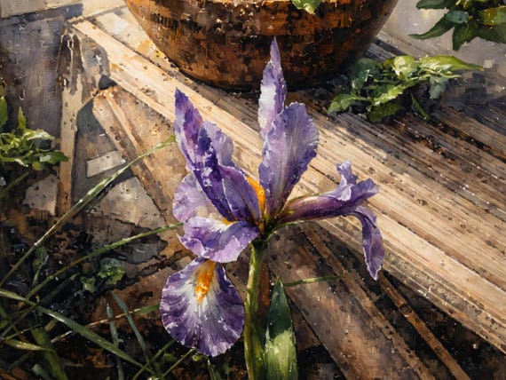 Iris Alone - Pure Natural Beauty