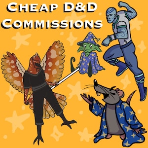 Cheap DnD OC Digital Art Commissions