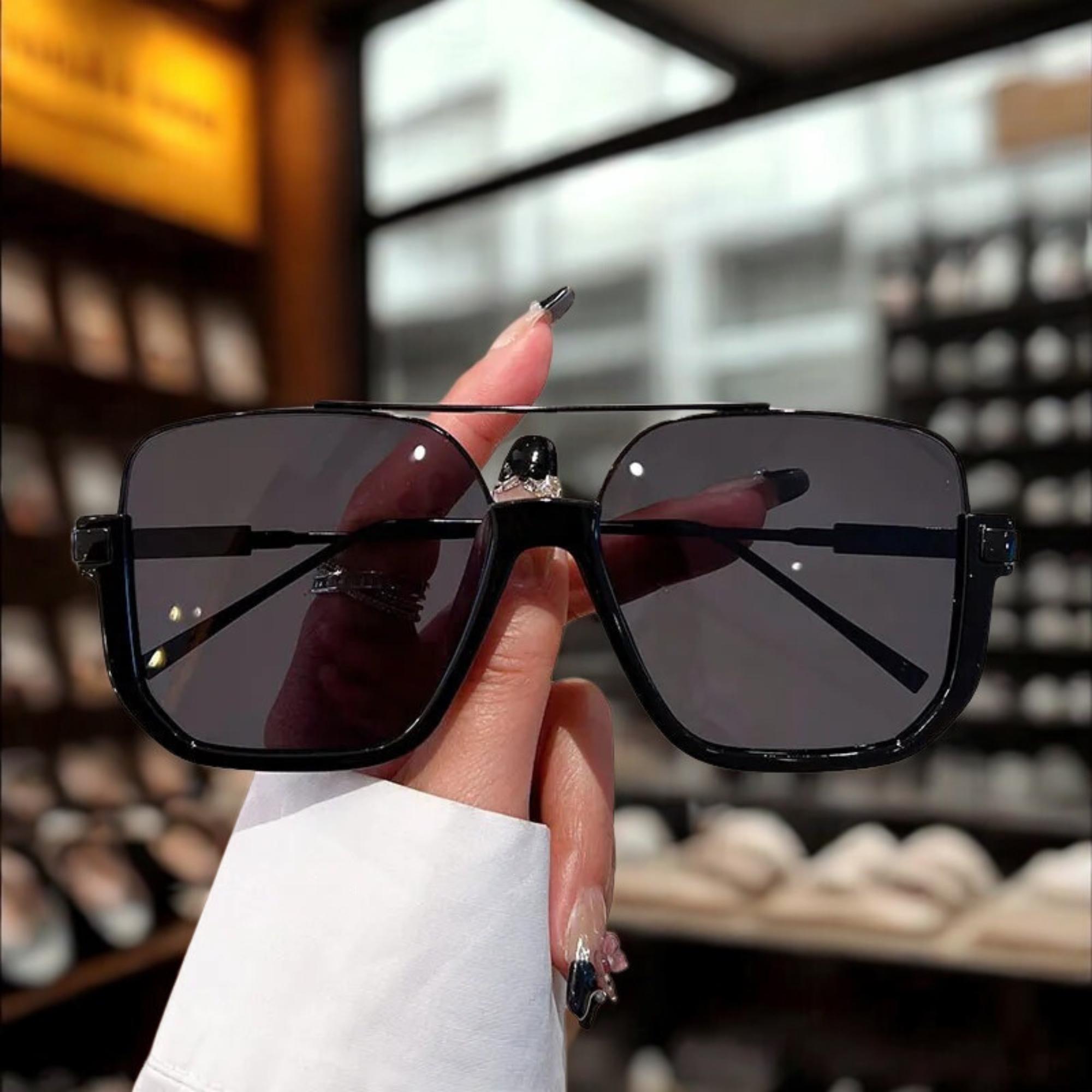 OVERSIZED SQUARE PLOARIZED CLASSIC VINTAGE SUNGLASSES hp?? Oversized Square Frame Sunglasses, Retro Fashion Eyewear  main image 3