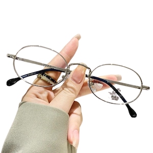 Anti-Blue Light Glasses, Oval Metal Frame, Blue Light Blocking Glasses,  designer eyewear, non prescription glasses, metal frame glasses