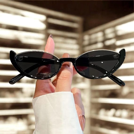 New Vintage Small Cat Eye Sunglasses, Half Frame Glasses  display picture 1