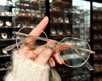 Anti Blue Light Glasses, Unisex Glasses, metal frame, blue light filter glasses, retro eyewear, Retro Style Glasses, vintage eyeglasses
