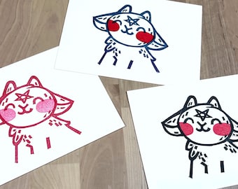 Devil's Goat | Block Print | Wall Decor