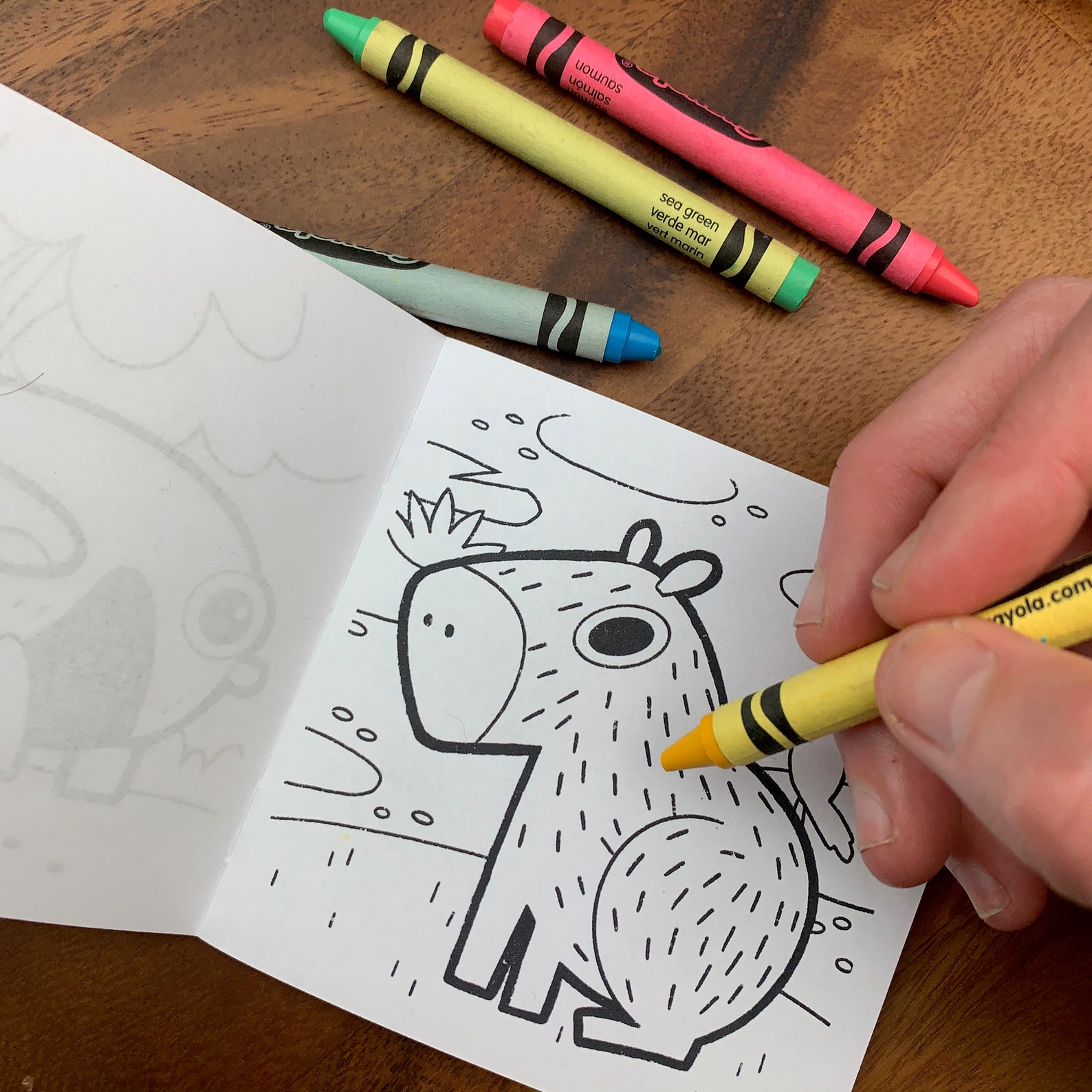 100 Days of Little Friends Mini Coloring Book 6 10 pages | Etsy