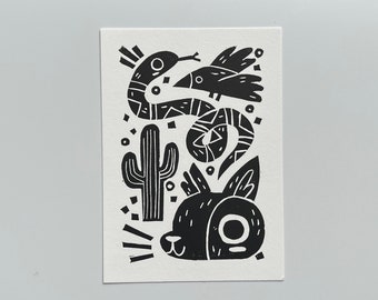 Desert Friends Block Prints