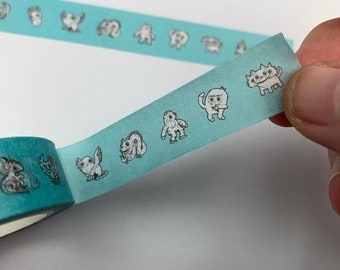 Monster Friends Stationery Washi Tape