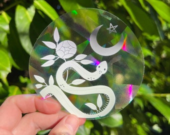 Color Witch Snake Prismatic Suncatcher Rainbow Making Window Decal Sticker