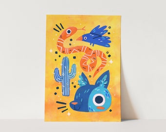 Desert Friends | Original Art Print