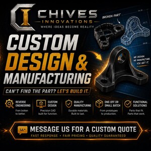 Piezas personalizadas impresas en 3D / Diseño, creación de prototipos, ingeniería inversa (archivos STL)