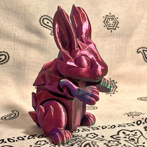 Bébé lapin, impression 3D, lapin flexible, jouet agité