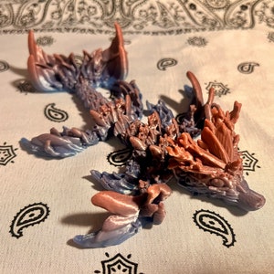 Baby Coral Dragon, 3D Print, Flexi Dragon, Fidget Toy
