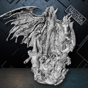 Anime | Vampir 3D STL-Datei | High-Detail Gothic und Fantasy Statue | Ready-to-Print für Ihren 3D Drucker | Digitale Datei | FanArt STL-Dateien
