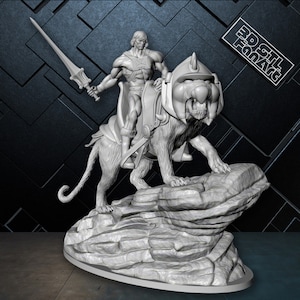 He-man 3D STL-Datei | Dynamische Aktion Pose Modell für Harzdruck | Digitales Modell | Sammler & Fans | Power-Krieger-Held | FanArt STL-Dateien