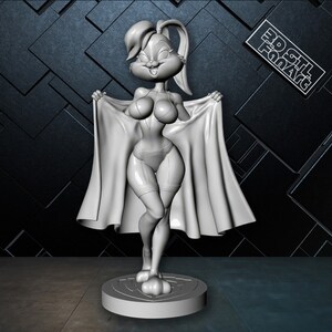 Lola Bunny 3D STL File Cartoon inspiriertes, hochwertiges und detailliertes 3D Print Model | Niedliches Charaktermodell | Digitales Modell | FanArt STL-Dateien