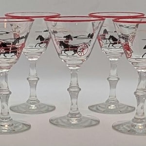Vintage Libbey Curio line Stemmed Cocktail Glasses