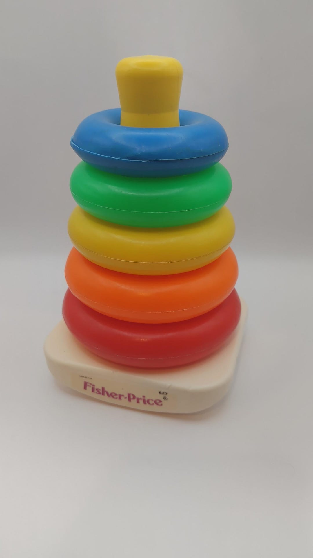 Vintage Fisher Price Rock-a-stack 1973, #627 Plastic Rings Baby Toy - Etsy