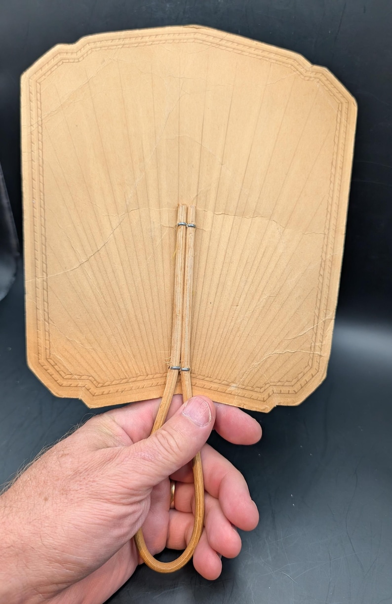 Vintage Advertising Hand Fan: J.W. Herrmann Ice & Milk, - Etsy