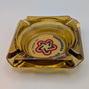 THUNDERBIRD HOTEL Glass Ashtray Las Vegas Nevada