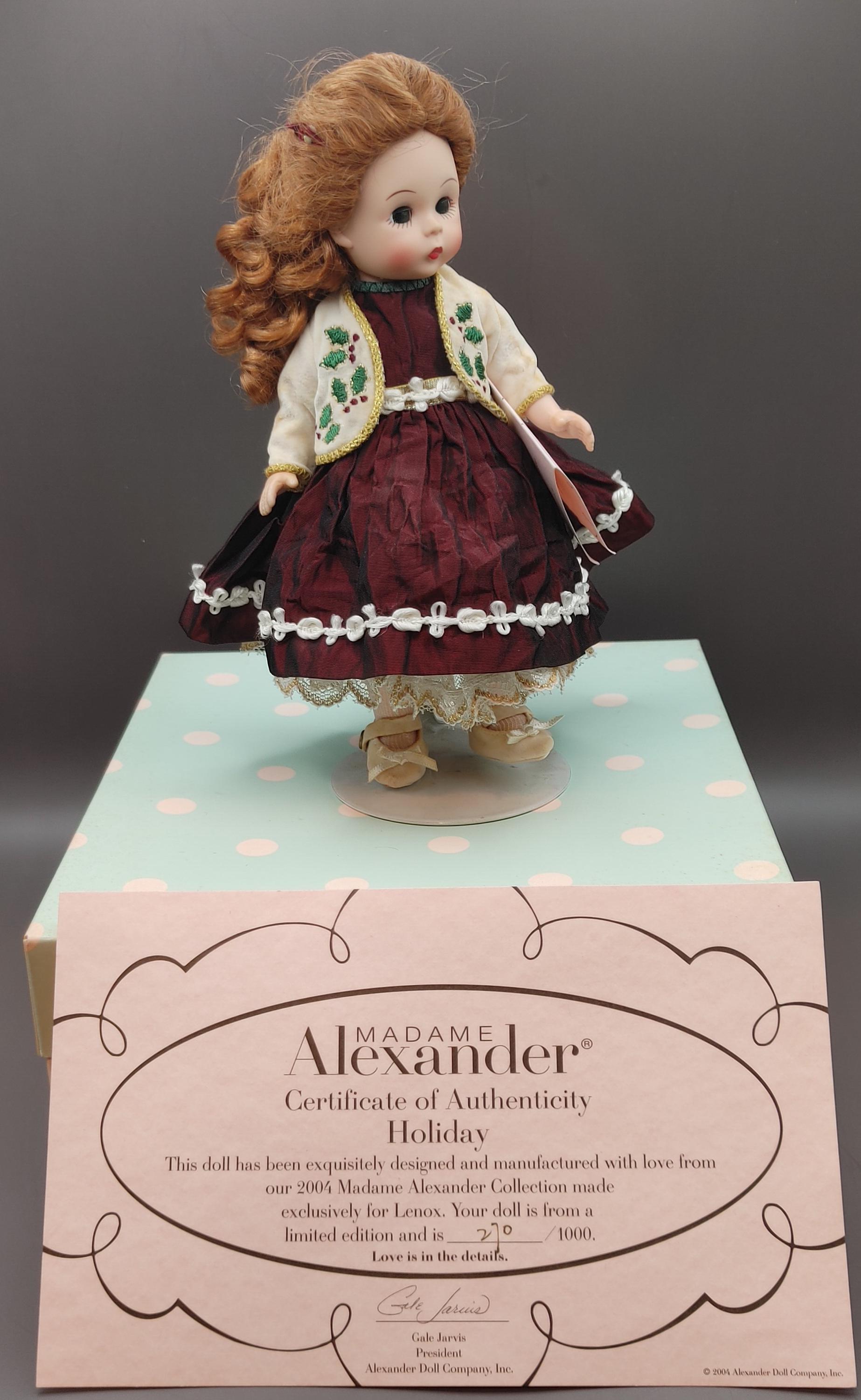 Madame Alexander Christmas Doll - Etsy Canada