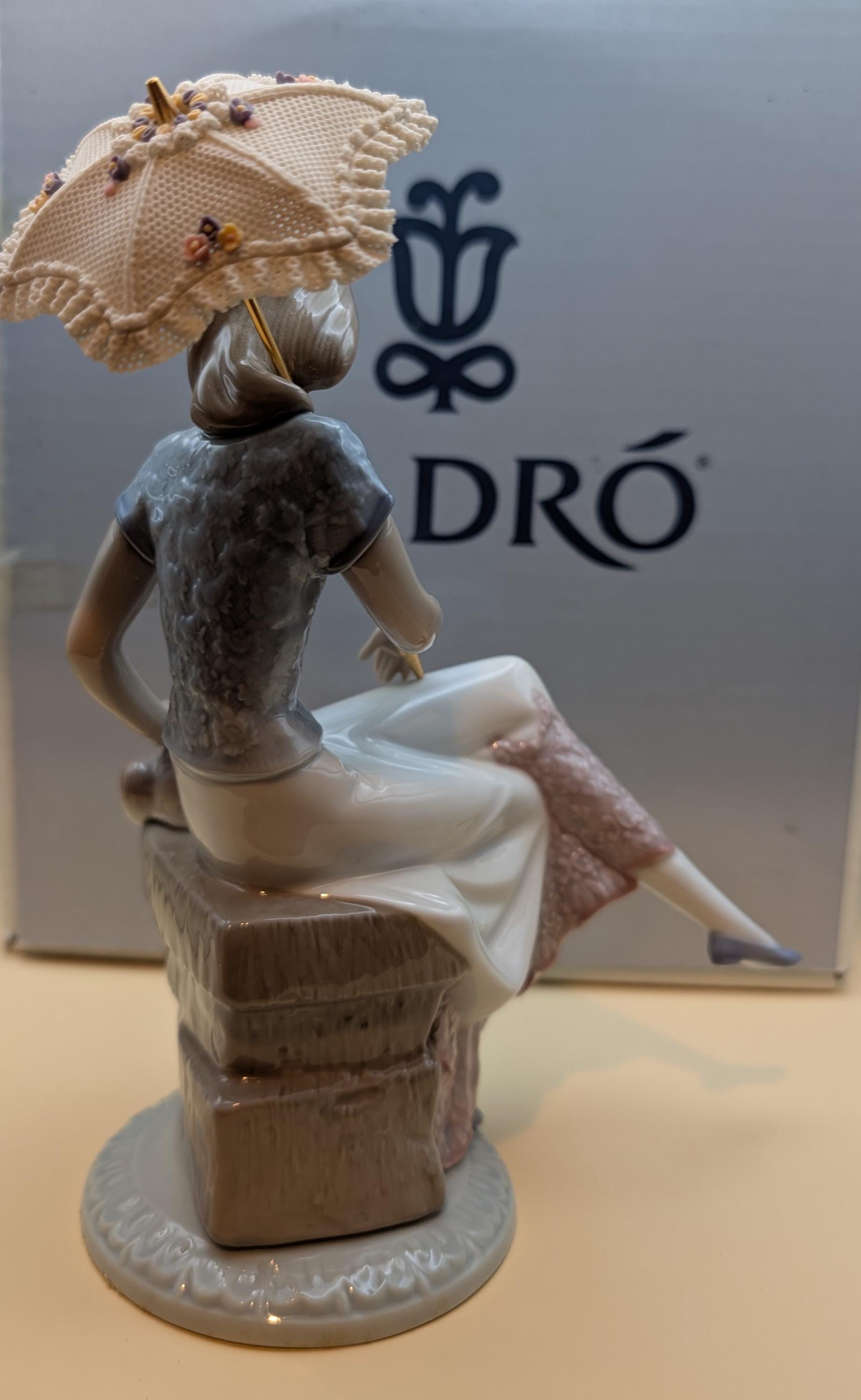 【リヤドロ】【希少】Picture Perfect 傘をさす女性と犬 7612 リヤドロ】【希少】Picture Perfect 傘をさす女性と犬 7612 リヤドロ