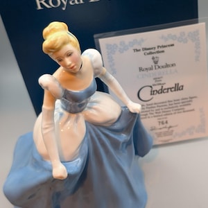 Royal Doulton Assepoesterbeeldje – Limited Edition 764/2000 – Disney Princess Collection (1995) – Originele doos en bewijs van certificaat
