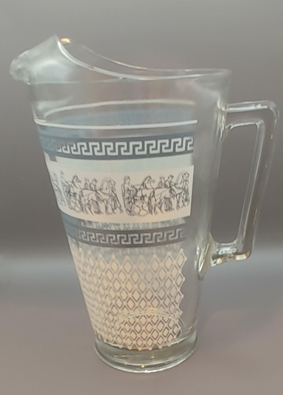 Vintage Patrician Spoke Depression Glass Set – Pitcher, Tray, and