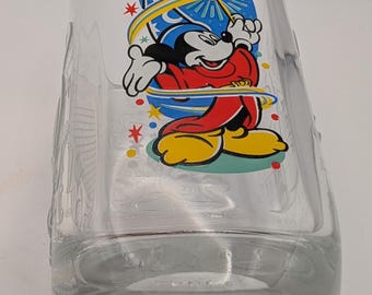 Mickey Mouse Wizard glazen beker 2000 Millennium McDonald's Disney World