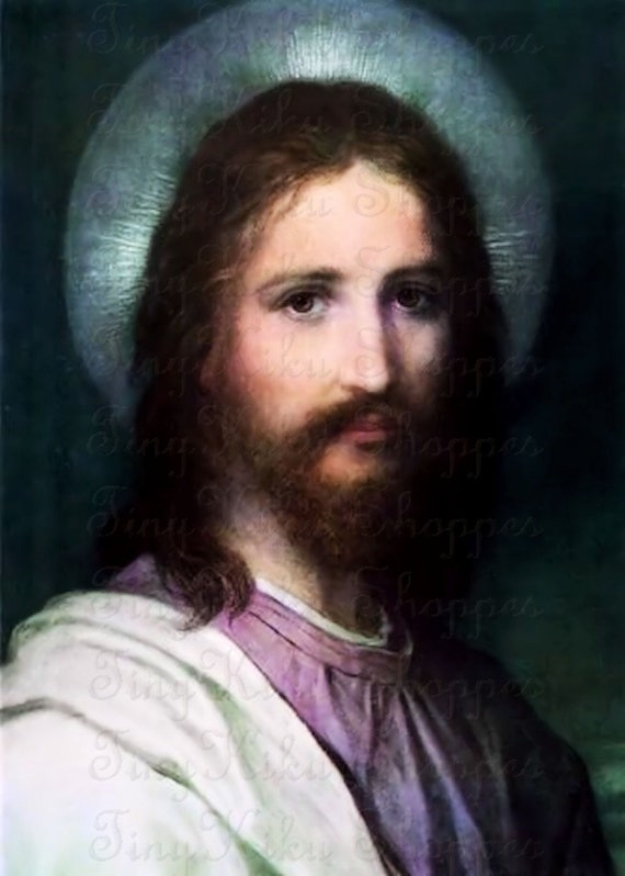 Heinrich Hofmann Portrait of JESUS CHRIST Antique 317. Art | Etsy