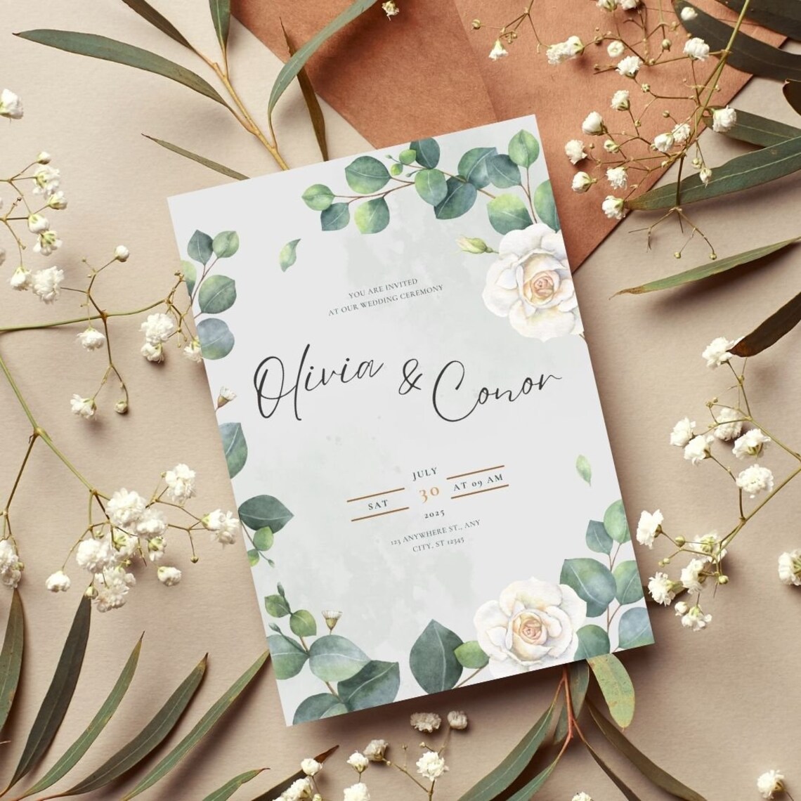 Editable Watercolor Wedding Dinner Menu Template Package. - Etsy
