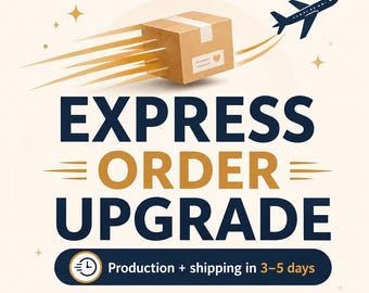 Mejora de pedido urgente, envío exprés adicional, producción y entrega más rápidas en 3-5 días.